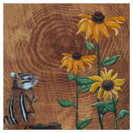 Tela Chippy en daisies amarillos