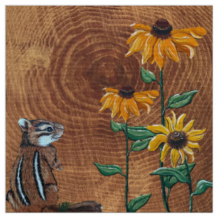 Tela Chippy en daisies amarillos
