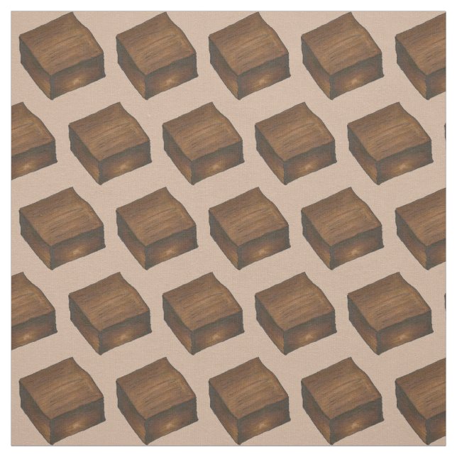 Tela Chocolate Bake Sale Fudge Brownies Postre de comid (Retal)