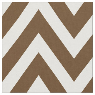 Tela Chocolate Brown Chevron moderno a gran escala