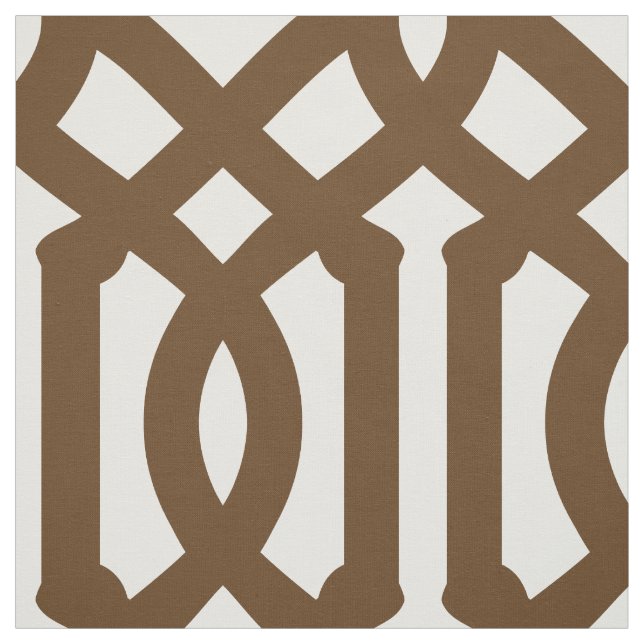 Tela Chocolate Brown Trellis Grande (Retal)