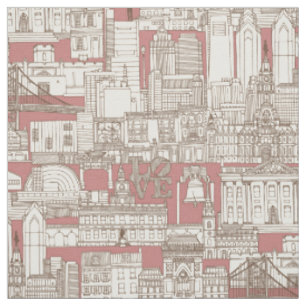 Tela Chocolate de toile rosa de Filadelfia