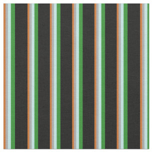 Tela Chocolate, gris, turquesa, verde forestal y negro