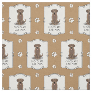 Tela Chocolate Lab Mom (Labrador Retriever Mom) Cute