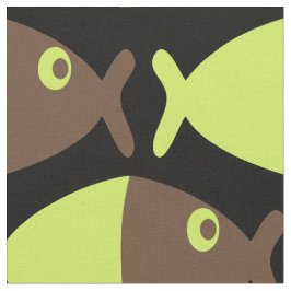 Tela Chocolate Lime Fish