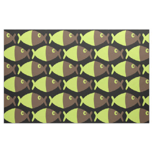 Tela Chocolate Lime Fish