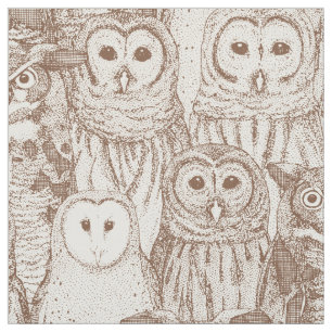 Tela chocolate owls NC