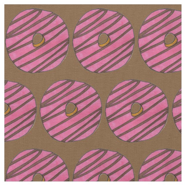 Tela Chocolate rosa Fresa Doughnut Donut Comida basura (De cerca)