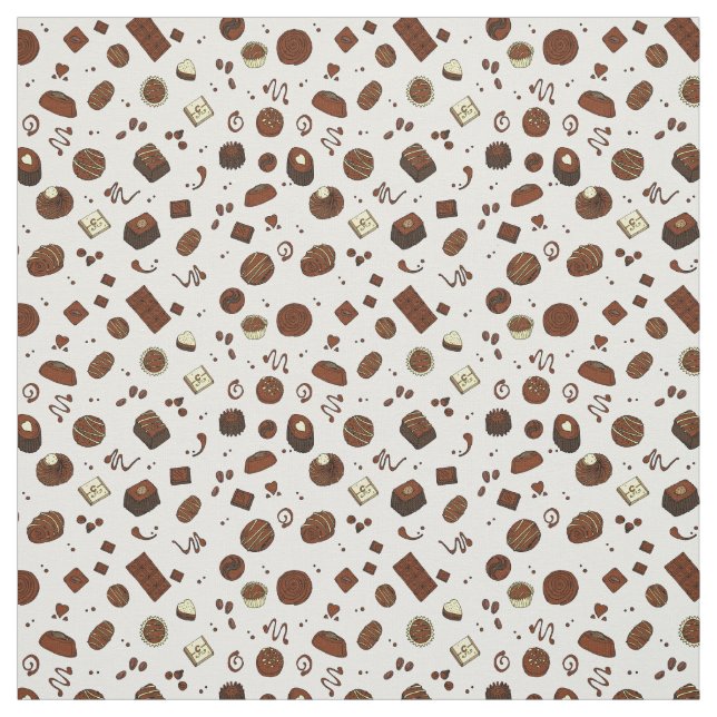 Tela Chocolates chocoholicos y barras de caramelo estam (Retal)