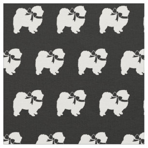Tela Chow Chow Dog Silhouette Mascota