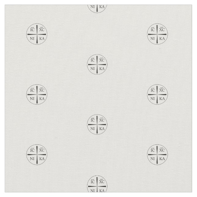 Tela Christogram ICXC NIKA (De cerca)