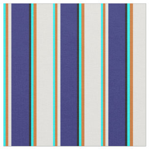 Tela Cian, chocolate, amarillo, azul y negro medianoche