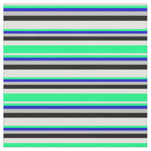 Tela Cian claro, verde, azul, gris y negro