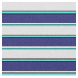 Tela Cian, gris oscuro, lavanda, azul medianoche y negr