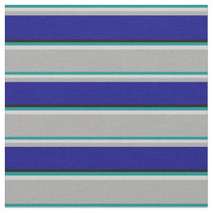 Tela Cian oscuro, gris claro, gris oscuro, azul y negro