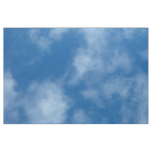 Tela Cielo azul con foto de nubes