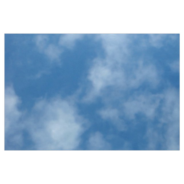 Tela Cielo azul con foto de nubes ("Cuarto gordo" (fat quarter))