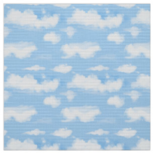 Tela Cielo azul veraniego con nubes