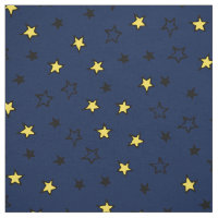 Cielo nocturno cuece estrellas amarillas en patrón