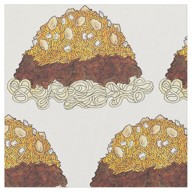 Tela Cincinnati Chili Ohio OH Spaghetti (De cerca)