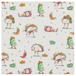 Tela cinco de mayo tacos kawaii mexicano
