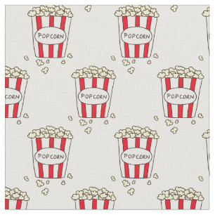 Tela Cine divertido con palomitas de maíz en cubo para 