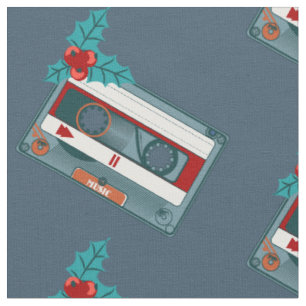 Tela cinta de cassette de música de navidad vintage