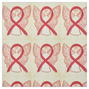 Tela Cinta de Conciencia Roja Ángel Material de Arte en