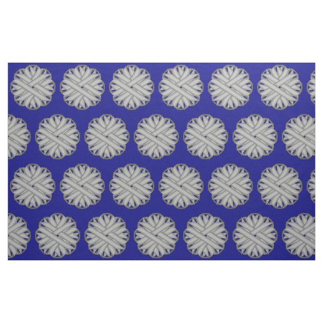 Tela Cinta de flores grises/grises de Kenneth Yoncich ("Cuarto gordo" (fat quarter))