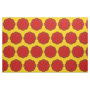 Tela Cinta de flores rojas por Kenneth Yoncich