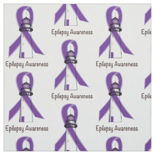 Tela Cinta de la conciencia de la epilepsia con el faro