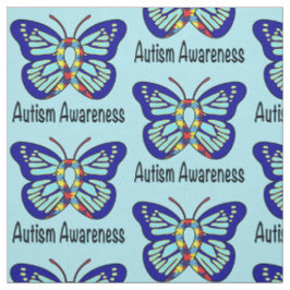 Tela Cinta de la conciencia de la mariposa del autismo