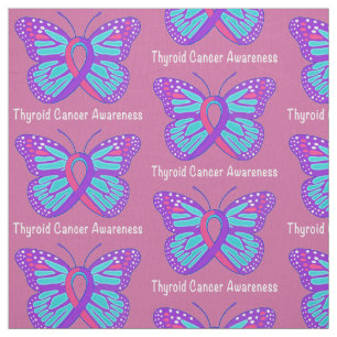 Tela Cinta de la conciencia de la mariposa del cáncer