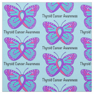 Tela Cinta de la conciencia de la mariposa del cáncer