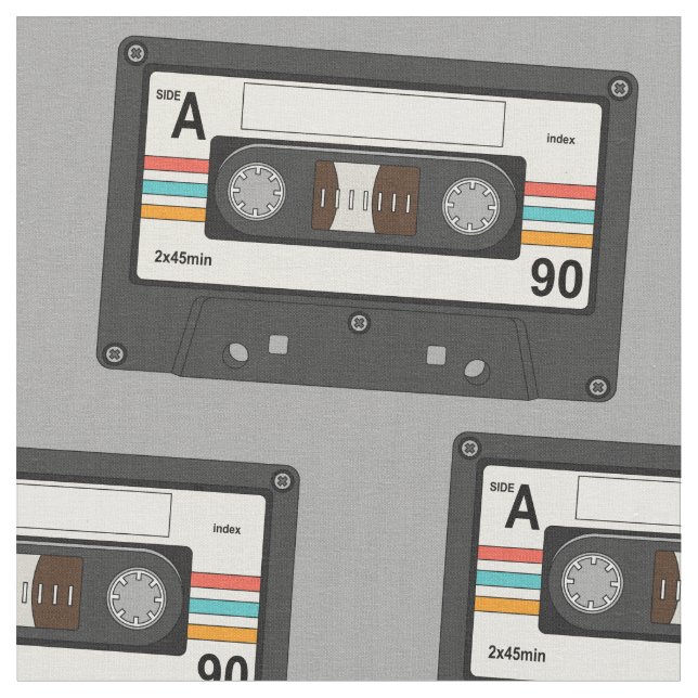 Tela Cintas Cassette de los años 80 (De cerca)
