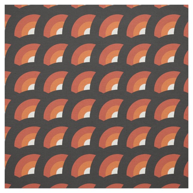 Tela Círculo Geométrico Moderno Retro Mid Century (Retal)