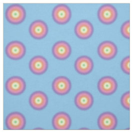 Tela - círculos arcoiris sobre azul