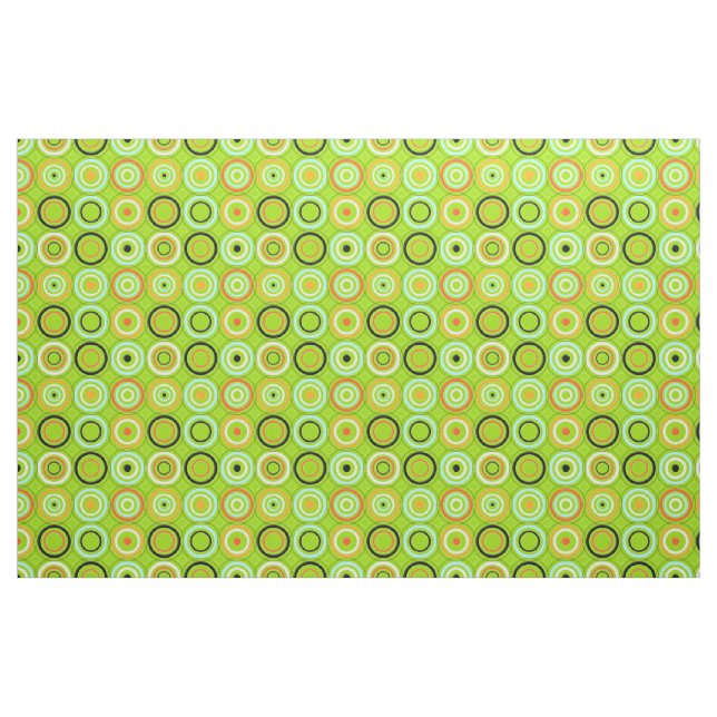 Tela Círculos Funky Green ("Cuarto gordo" (fat quarter))