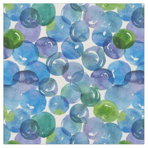 Tela Círculos morados verdes azules puntos burbujas acu