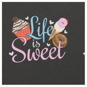 Tela Cita de repostería dulce de la vida de Foodie - Ar