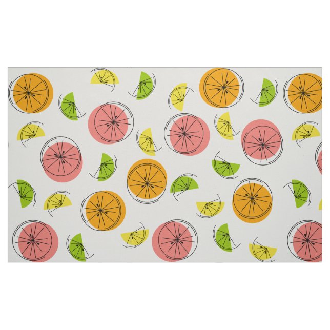 Tela Citrus Impresión multigrande ("Cuarto gordo" (fat quarter))