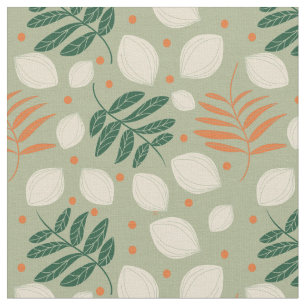 Tela Citrus retro moderno de mediados del siglo 