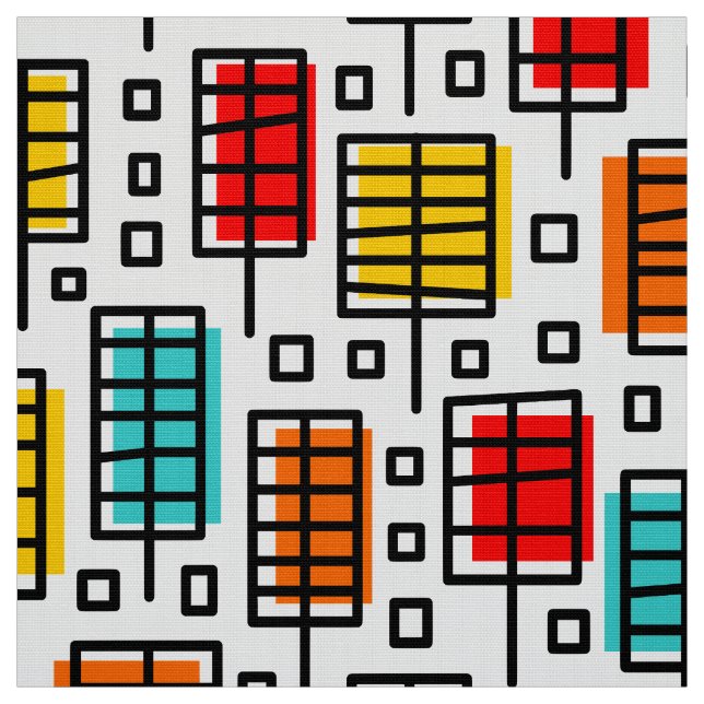 Tela Ciudad de hojas (Retal)