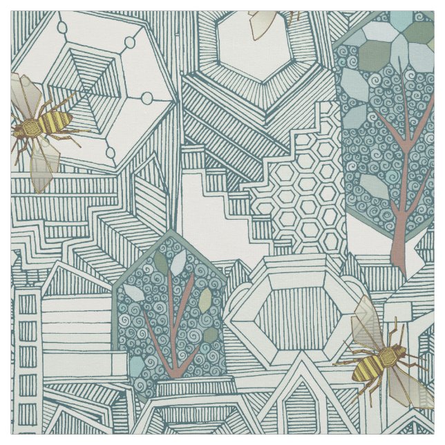 Tela ciudad del hexágono (Retal)