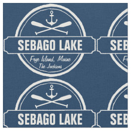 Tela Ciudad personalizada Maine y nombre del lago