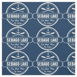 Tela Ciudad personalizada Maine y nombre del lago