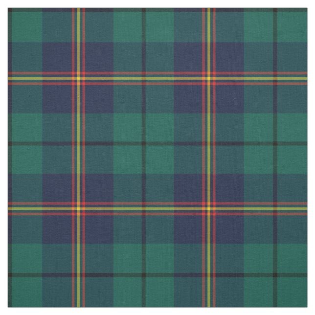 Tela Clan Carmichael Tartan Green Plaid (Retal)