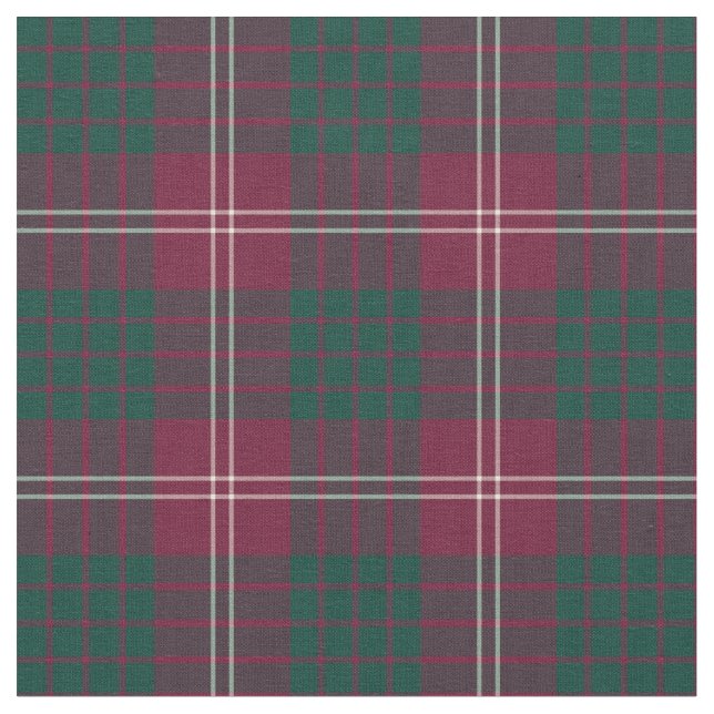 Tela Clan Crawford Tartan (De cerca)