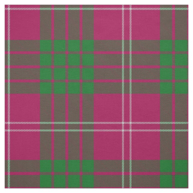 Tela Clan Crawford Tartan Fabric (Retal)