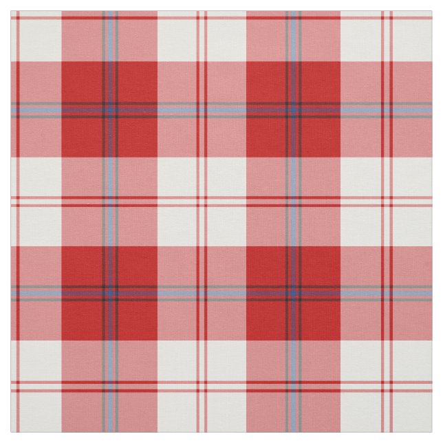Tela Clan Cunningham Vress Tartan Red Plaid (Retal)